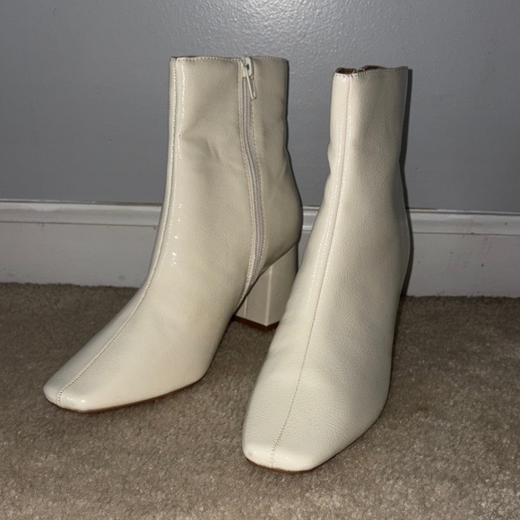 Target Shoes - White heeled boots cute with any outfit!